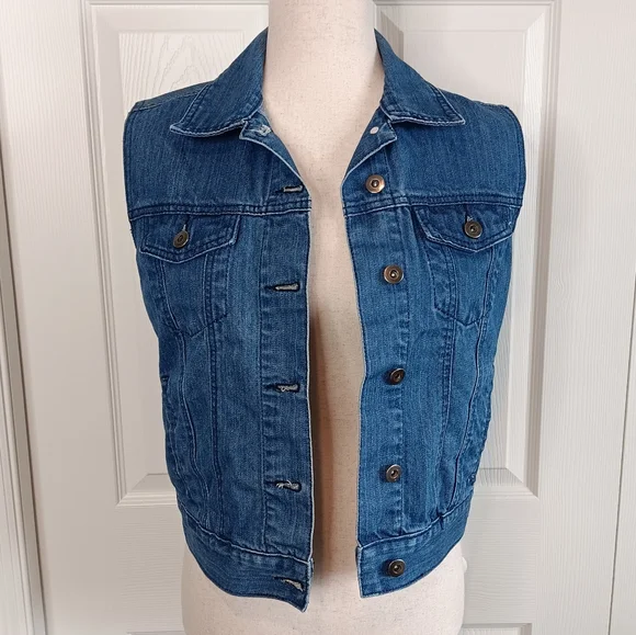 Blue Comfort Denim Vest - Picture 2 of 6